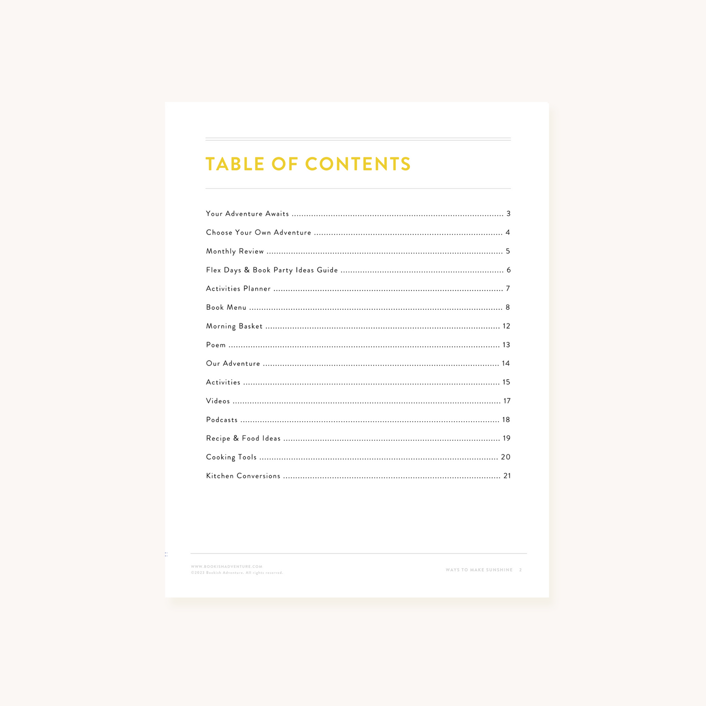 Ways to Make Sunshine