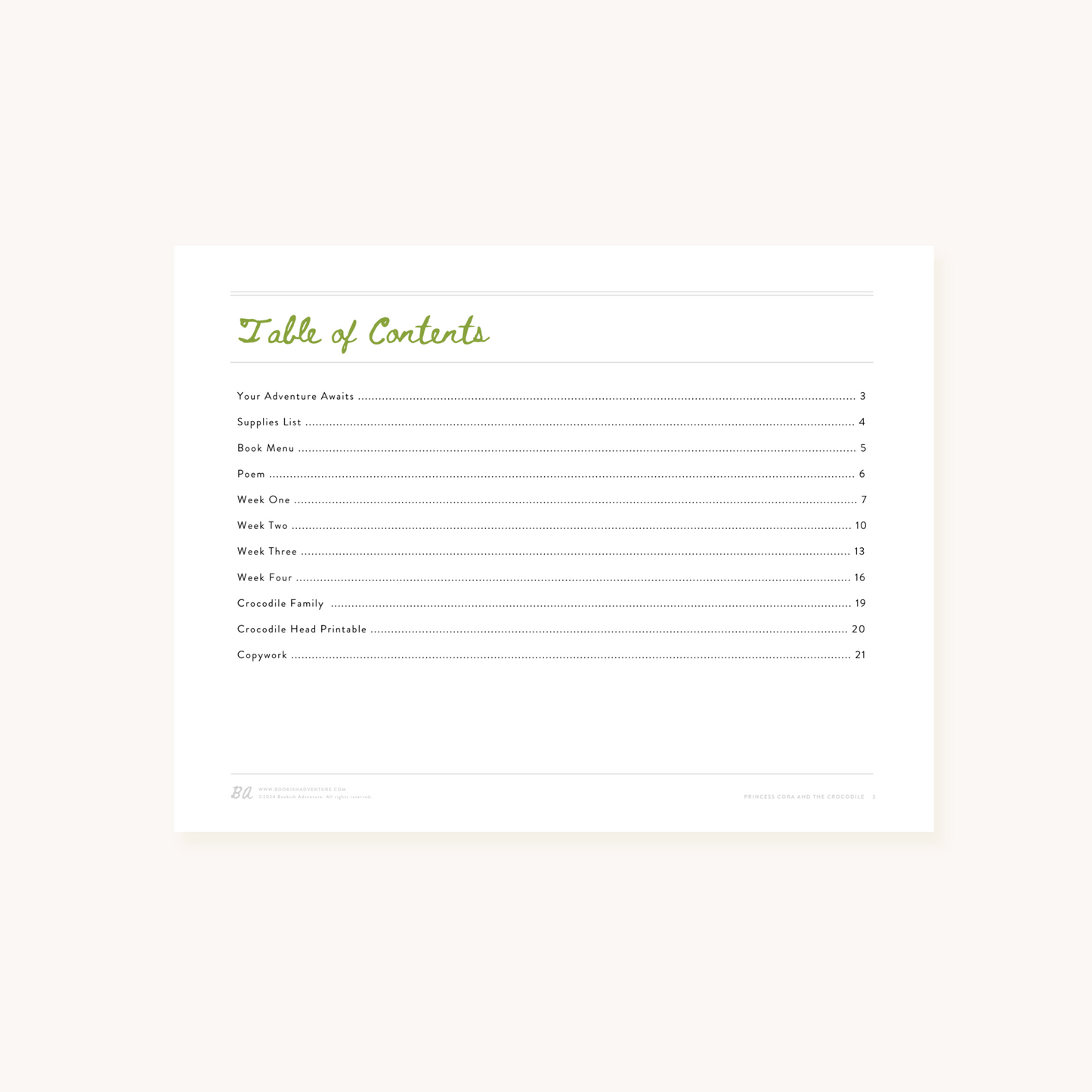 Princess Cora and the Crocodile