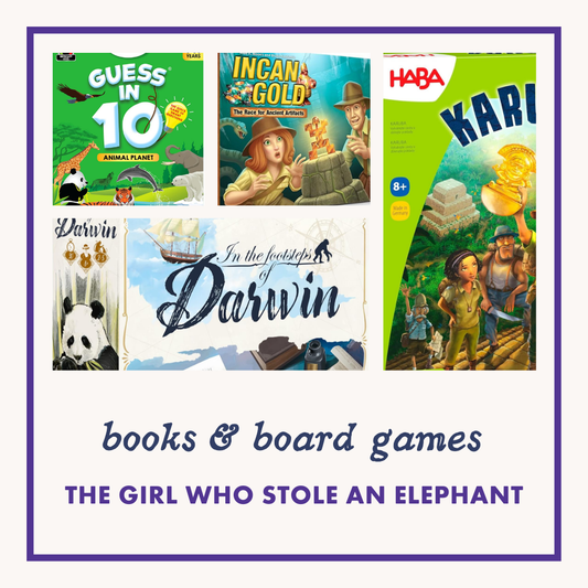 Board Game Pairings: The Girl Who Stole and Elephant