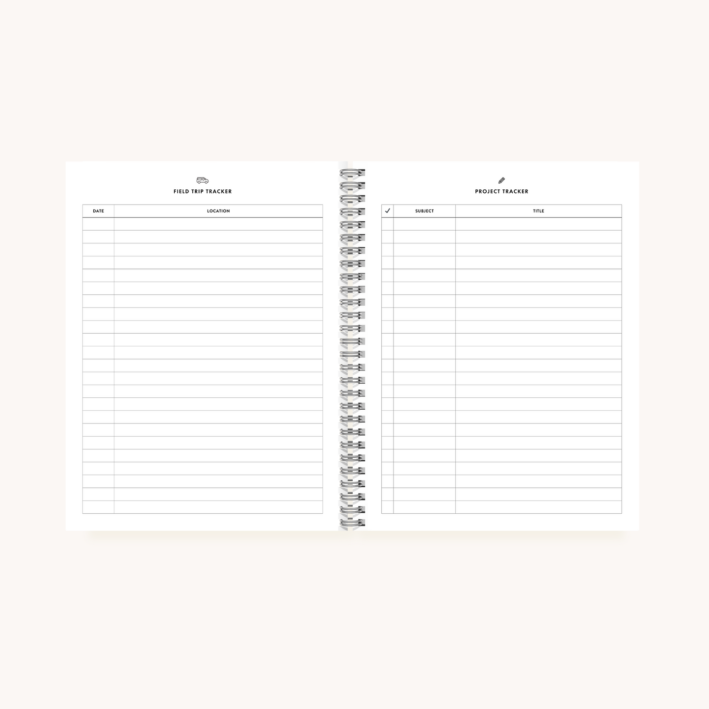 2025-2026 Homeschool Planner