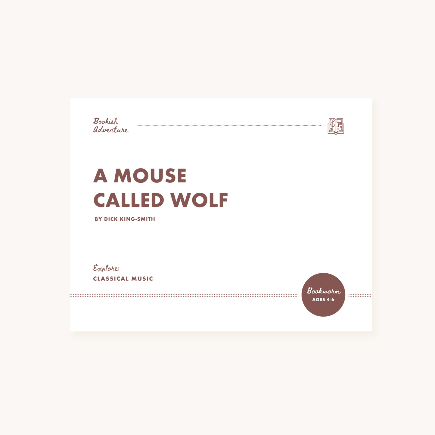 A Mouse Called Wolf